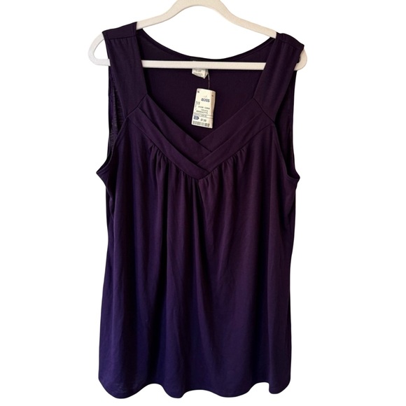 Perseption Tops - Perseption Vintage Y2K Purple Sleeveless Relaxed Tank Top Women’s 1X